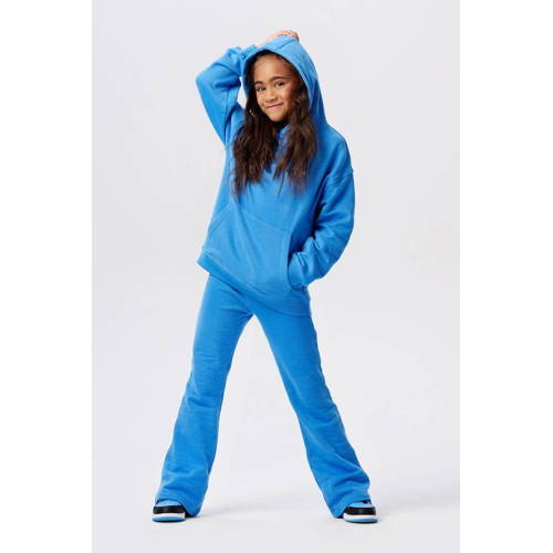 Noppies flared broek Nyala van katoen felblauw Effen 104