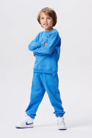 sweater Nancun van katoen felblauw