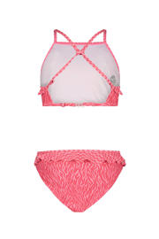 thumbnail: Just Beach crop bikini met ruches roze
