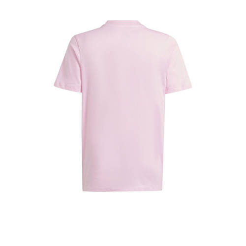 Adidas Originals T-shirt lichtroze Jongens Meisjes Katoen Ronde hals Logo 176