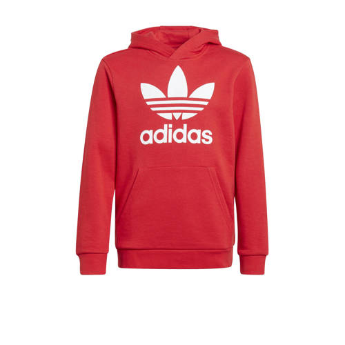 adidas Originals hoodie rood/wit Sweater Logo