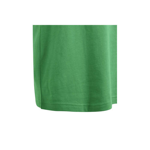 Adidas Originals T-shirt groen wit Jongens Meisjes Katoen Ronde hals Logo 170