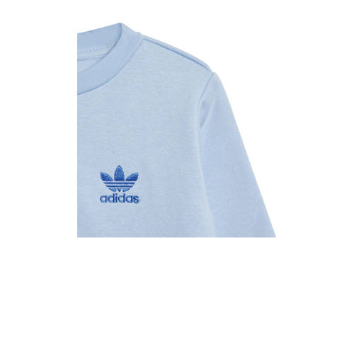 Adidas Originals Adicolor joggingpak lichtblauw Jongens Meisjes Katoen Ronde hals 86