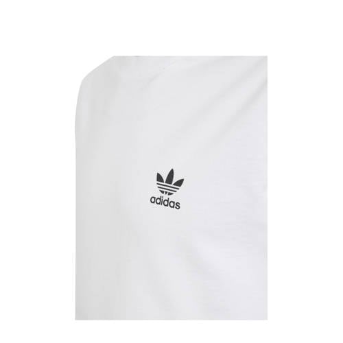 Adidas Originals longsleeve wit T-shirt Jongens Meisjes Katoen Ronde hals 164