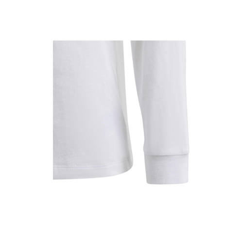 Adidas Originals longsleeve wit T-shirt Jongens Meisjes Katoen Ronde hals 164