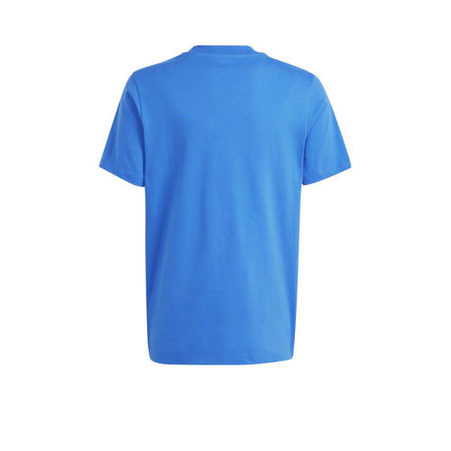Adidas Originals T-shirt blauw Katoen Ronde hals Logo 158