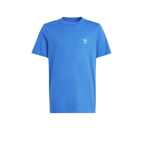 adidas Originals T-shirt blauw Jongens/Meisjes Katoen Ronde hals Logo