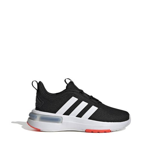 adidas Sportswear Racer TR23 sneakers zwart/wit/rood Jongens/Meisjes Mesh