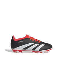 thumbnail: Zwart, wit en rode jongens en meisjes adidas Performance Predator Club TxG junior voetbalschoenen van pu/voering: textiel/voetbed: eva met veters