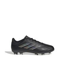 thumbnail: Zwart, antraciet en grijze jongens en meisjes adidas Performance Copa Pure 2 Leaugue junior voetbalschoenen van leer-pu/voering: pu/voetbed: eva met veters