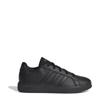 thumbnail: Zwarte jongens en meisjes adidas Sportswear Grand Court 2.0 sneakers van imitatieleer/textiel met veters en camouflageprint