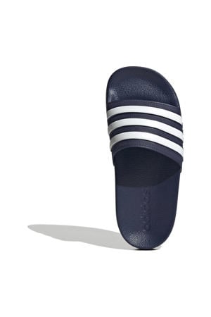 Adilette Shower badslippers donkerblauw/wit