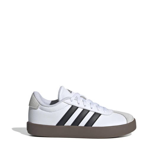 adidas Sportswear VL Court 3.0 sneakers wit/zwart/beige Jongens/Meisjes Suede
