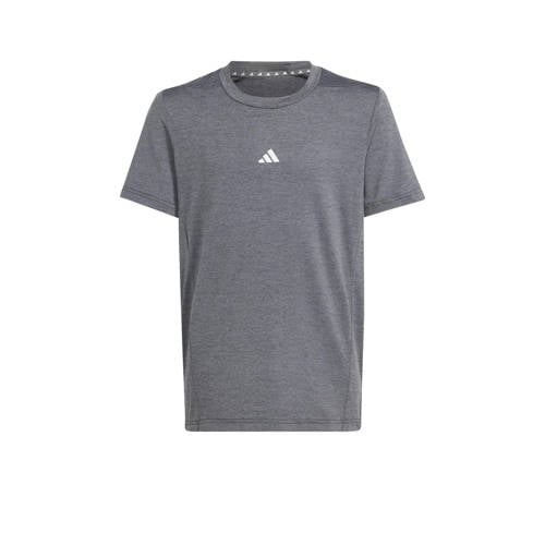 adidas Sportswear sportshirt grijs Sport t-shirt Jongens/Meisjes Polyester Ronde hals