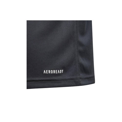 Adidas Sportswear sportshirt zwart lichtgroen Sport t-shirt Jongens Meisjes Polyester Ronde hals 128