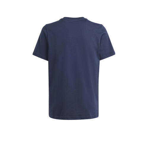 Adidas Sportswear T-shirt donkerblauw Jongens Meisjes Katoen Ronde hals 116