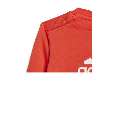 Adidas Sportswear joggingpak rood zwart Jongens Meisjes Katoen Ronde hals 68