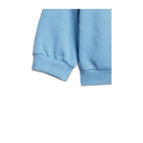 Adidas Sportswear joggingpak lichtblauw donkerblauw Jongens Meisjes Katoen Ronde hals 98