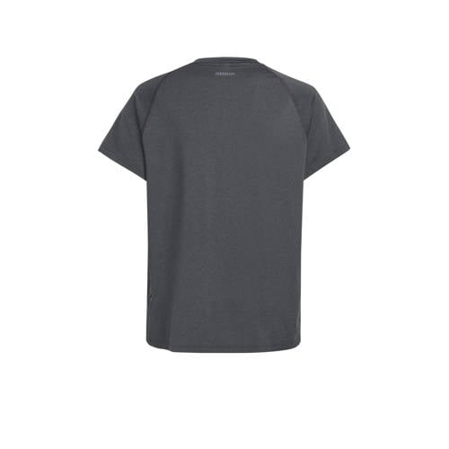 Adidas Sportswear sportshirt antraciet Sport t-shirt Grijs Polyester Ronde hals 170
