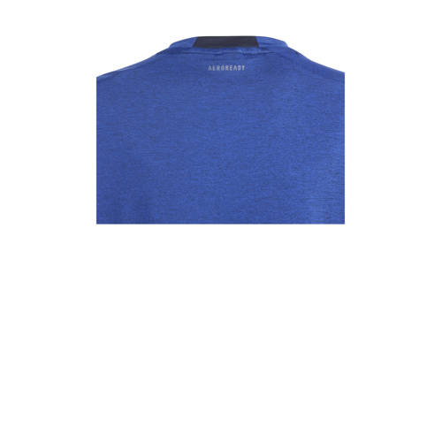Adidas Sportswear sportshirt blauw Sport t-shirt Jongens Meisjes Gerecycled polyester Ronde hals 152