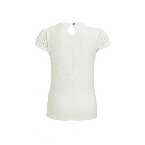 Koko Noko T-shirt wit Meisjes Polyester Ronde hals Effen 104