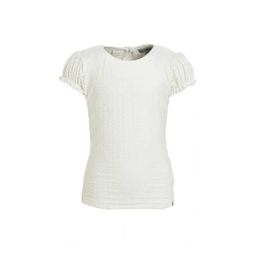 Koko Noko T-shirt wit Meisjes Polyester Ronde hals Effen - 104