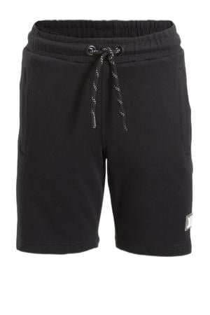 regular fit sweatshort Jogging shorts zwart