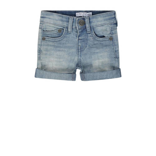Dirkje denim short Jeans shorts turn-up blauw Korte broek Jongens Katoen