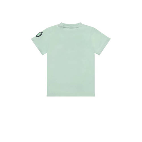 Dirkje T-shirt ss met printopdruk mintgroen Jongens Katoen Ronde hals 56