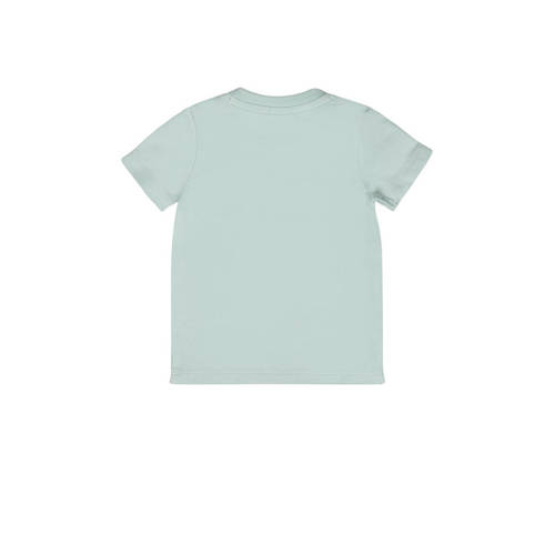 Dirkje T-shirt ss met printopdruk lichtblauw Jongens Katoen Ronde hals 104