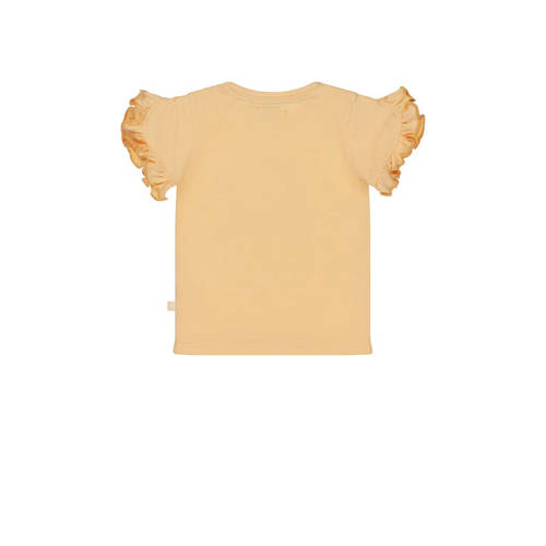 Dirkje T-shirt ss met printopdruk oranje Jongens Katoen Ronde hals 56