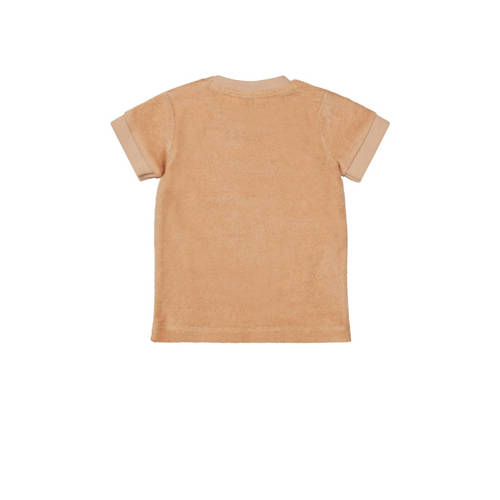 Dirkje T-shirt ss met printopdruk zand Beige Jongens Katoen Ronde hals 104