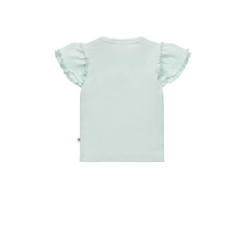 Dirkje T-shirt ss met printopdruk groen Meisjes Katoen Ronde hals 104