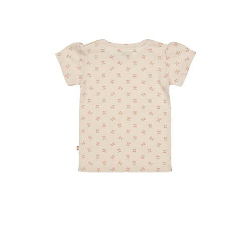 Dirkje T-shirt ss met all over print wit Meisjes Katoen Ronde hals 104