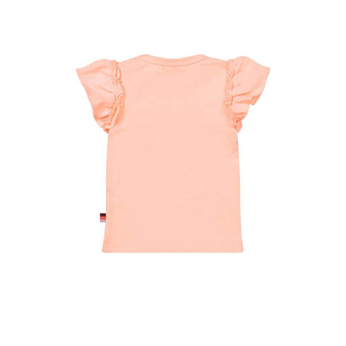 Dirkje T-shirt ss met printopdruk lichtroze Meisjes Polyester Ronde hals 104