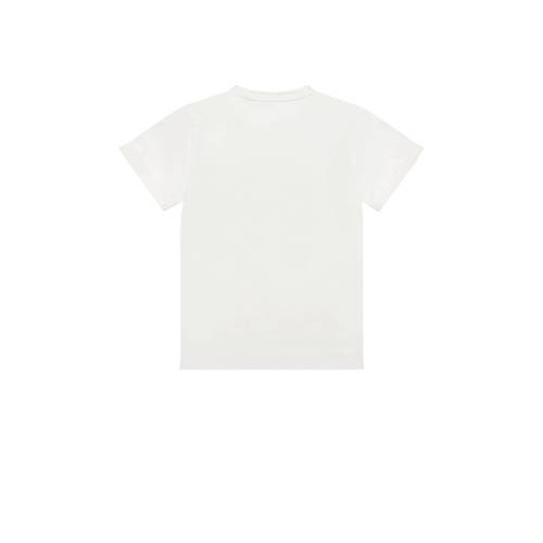 Dirkje T-shirt ss met printopdruk wit Meisjes Katoen Ronde hals 104