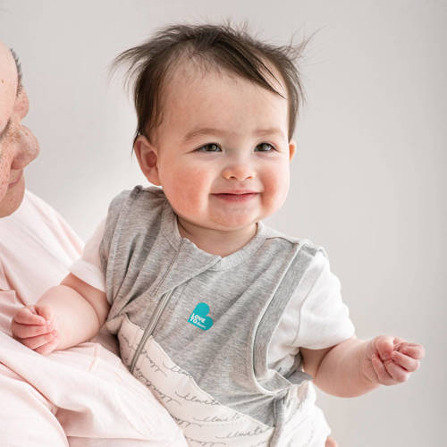 Love to Dream inbakerslaapzak Fase 1 Swaddle UP WARM 2.5 white Inbakerdoek Grijs
