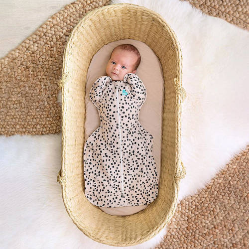Love to Dream inbakerslaapzak Fase 1 Swaddle UP 1.0 Animal Beige Inbakerdoek