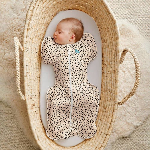 Love to Dream inbakerslaapzak Fase 1 Swaddle UP 1.0 Animal Beige Inbakerdoek