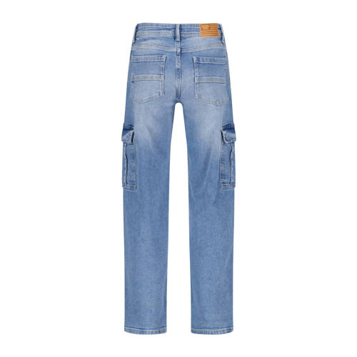 America Today straight fit jeans Duncan JR light blue denim Blauw Effen 134 140