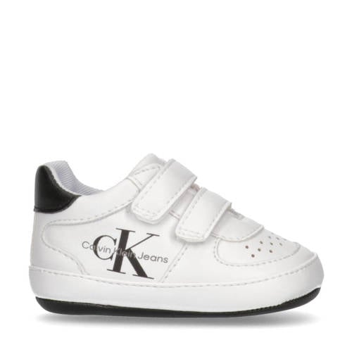 Calvin Klein baby sneakers wit Jongens Imitatieleer Logo
