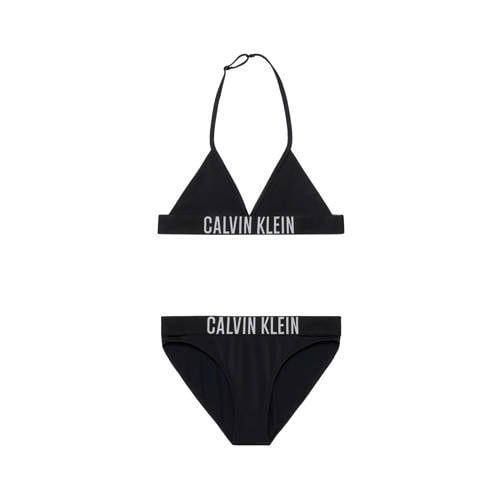 Calvin Klein triangel bikini zwart Meisjes Gerecycled polyamide Logo