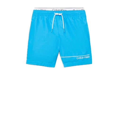 Calvin Klein zwemshort lichtblauw Jongens Polyester Logo
