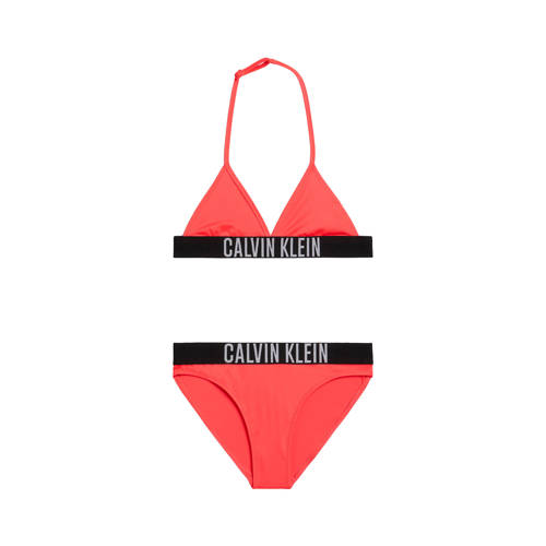 Calvin Klein triangel bikini rood Meisjes Gerecycled polyester Logo