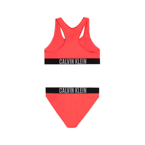 Calvin Klein crop bikni rood Bikini Meisjes Polyester Logo 128 140