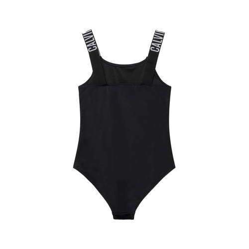 Calvin Klein badpak zwart Meisjes Gerecycled polyamide Effen 128 140