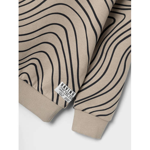 name it MINI sweater NMMTRISTAN met all over print lichtzand Beige All over print 80