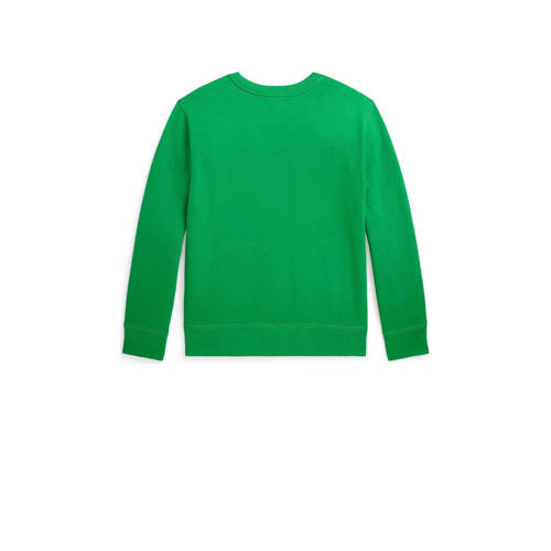 Polo Ralph Lauren sweater met borduursels felgroen Effen 164 176