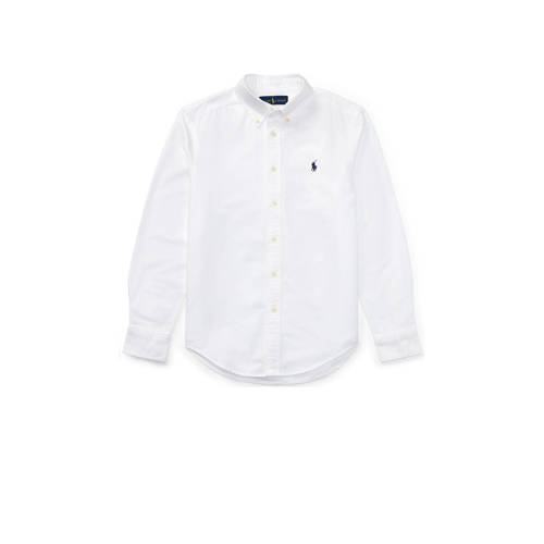 POLO Ralph Lauren overhemd wit Jongens Katoen Klassieke kraag Effen