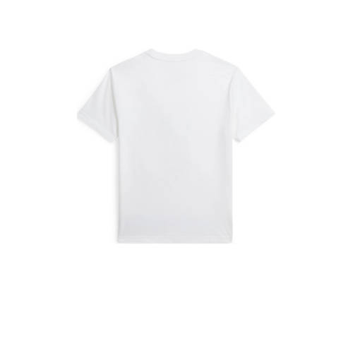 Polo Ralph Lauren T-shirt met printopdruk wit Jongens Katoen Ronde hals 188